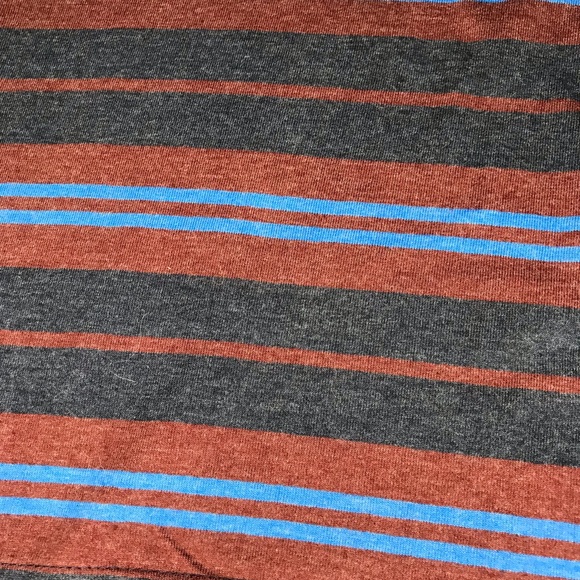 ‼️ Men’s Steel+Concrete Burgundy/Blue striped tee - Picture 3 of 6